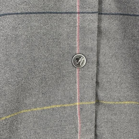 Fjallraven Specialized Riders Long-Sleeve Flannel Shirt Womens Sz XL Grey Flag - Picture 2 of 10